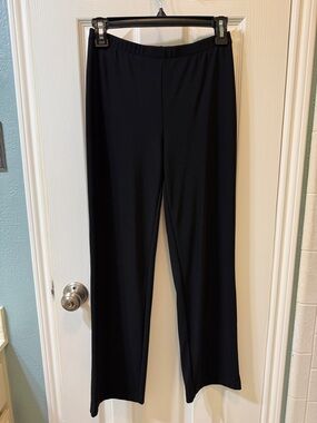 I.N. Studio Black Straight-Leg Pull-On Pants